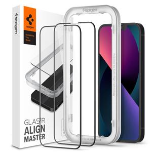 محافظ صفحه نمایش اسپیگن مدل tR Align Master مناسب برای گوشی موبایل اپل iphone 13/13 pro بسته 2 عددی