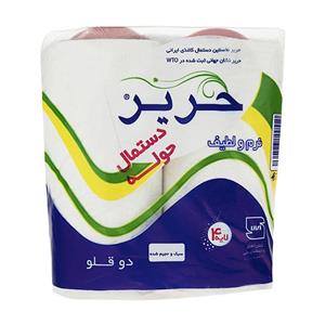 دستمال حوله حریر بسته 2 عددی