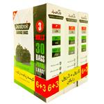 کیسه زباله دارکوب مدل DAR_ZBOXsabz-LARG30 مجموعه 3 عددی