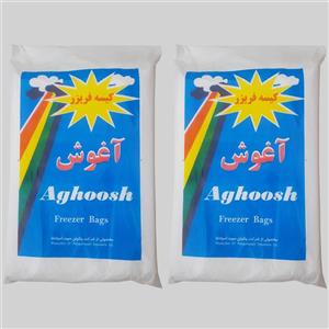 کیسه فریزر آغوش مدل ضخیم 25.35 دو بسته 600 عددی