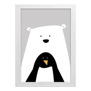 تابلو کودک طرح خرس قطبی و پنگوئن کد T171 