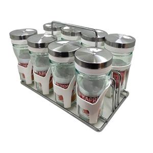 سرویس جا ادویه 8 پارچه کاپریس مدل پارادایس ساده