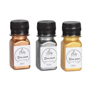 رنگ خمیری رزین اپوکسی فیلو مدل صدفی حجم 30 میلی لیتر بسته 3 عددی