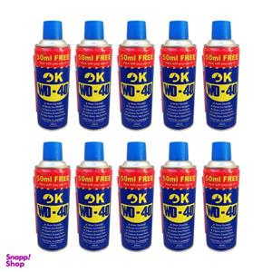 اسپری روان کننده اوکی مدل دبلیو دی فورتی حجم 450 میلی لیتر بسته 10 عددی