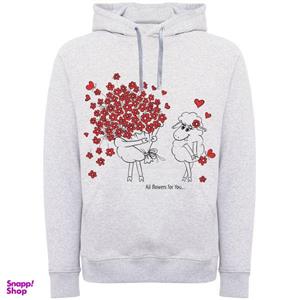 هودی زنانه مدل گوسفند و گل A49