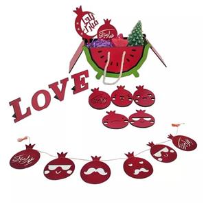 مجموعه تزئینات شب یلدا کد B138 مجموعه 13عددی