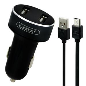 شارژر فندکی ارلدام مدل ES-121 به همراه کابل تبدیل microUSB