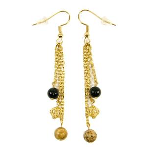 گوشواره طلا 18 عیار زنانه مانچو مدل efg001 