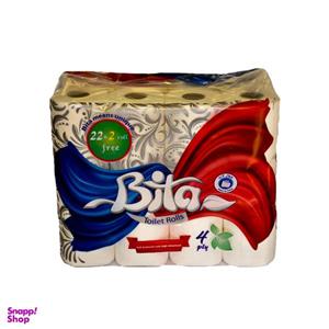 دستمال توالت بی تا کد 215 p-p بسته 24 عددی