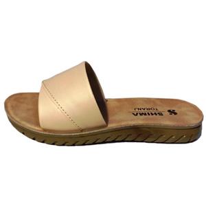 دمپایی زنانه کفش شیما مدل پروانه رنگ استخوانی