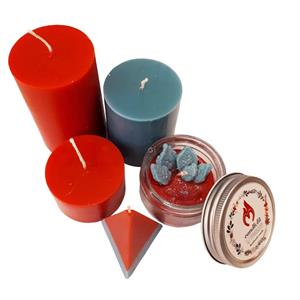 شمع دست ساز مدل یلدا و کریسمس-9 بسته 5عددی