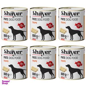 کنسرو غذای سگ شایر مدل Tripe وزن 800 گرم بسته 6 عددی