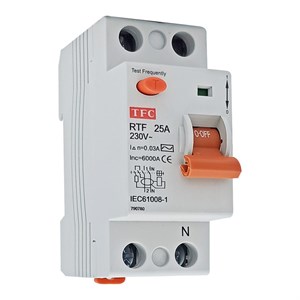 فیوز محافظ جان تک فاز 25 آمپر تی اف سی مدل RTF 2P 25A