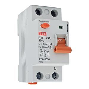 فیوز محافظ جان تک فاز 25 آمپر تی اف سی مدل RTF 2P 25A