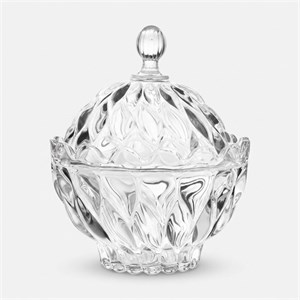 شکلات خوری شیشه و بلور اصفهان سری فلورانس کد 144 Esfahan Glass Florence 144 Candy Dish