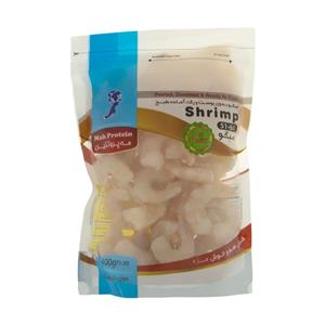 فیله میگو رگ زده سایز 60-51 مه پروتئین مقدار 400 گرم Mah Protein Size Peeled Deveined Shrimps gr 