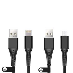 کابل تبدیل USB به MicroUSB کینگ کونگ مدل Creative BLK22 طول 1 متر همراه لایتنینگ 