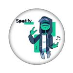 استیکر تزئینی موبایل مدل Spotify کد 4044