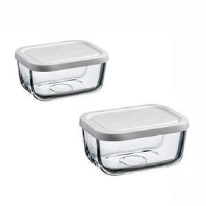 ظرف نگهدارنده پاشاباغچه مدل Snowbox کد 53733 بسته 2 عددی