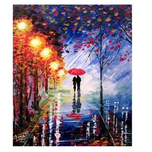تابلو شاسی گالری استاربوی طرح نقاشی عاشقانه مدل هنری