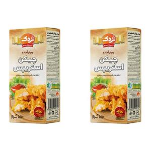 پودر چیکن استریپس تردک 550 گرم بسته 2 عددی 