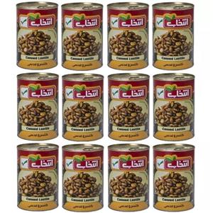 کنسرو عدسی انتخاب - 420 گرم بسته 12 عددی
