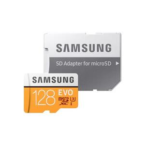کارت حافظه microSDXC سامسونگ مدل Evo کلاس 10 استاندارد UHS-I U3 سرعت 100MBps همراه با آداپتور SD ظرفیت 128 گیگابایت Samsung Evo UHS-I U3 Class 10 100MBps microSDXC With Adapter - 128GB