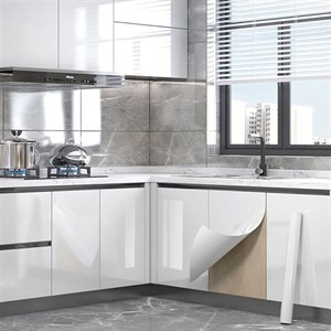 برچسب کابینت طرح ساده رنگ سفید