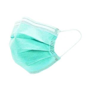 ماسک تنفسی نیکا مدل ملت بلون دار سه لایه  سبز 3P-1400G بسته 50 عددی