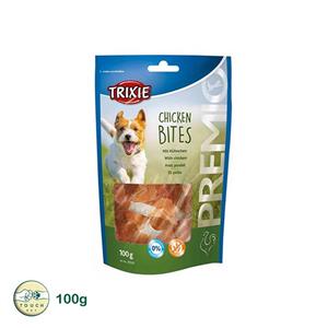 تشویقی سگ تریکسی مدل chicken filet وزن 100 گرم