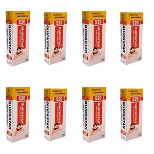 چسب قطره ای کوییک استار مدل 520 وزن 15 گرم بسته هشت عددی