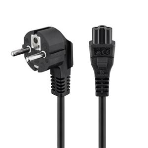 کابل برق سه پین منبع تغذیه لپ تاپ فرانت مدل FN-NPCB18 IEC C5 طول 1.8 متر