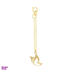 آویز ساعت طلا 18 عیار زنانه مدل پروانه D0028 -