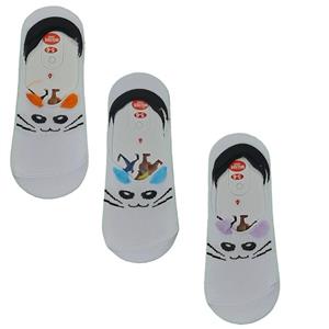 پاپوش بچگانه مدل گربه ای مژده کد 146 مجموعه 3 عددی