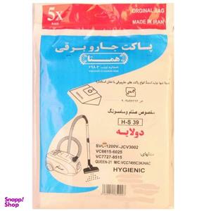 کیسه جارو برقی همتا کد 8887 بسته 5 عددی مناسب برای جاروبرقی صنام و سامسونگ