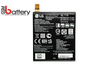 باتری موبایل ال جی مدل BL-T16 با ظرفیت 3000mAh مناسب برای گوشی موبایل ال جی G Flex 2 LG BL-T16 3000mAh Mobile Phone Battery For LG G Flex 2