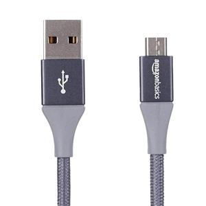 کابل تبدیل USB به Micro-USB آمازون بیسیکس مدل  L6LU2024-CS-R طول 1.8 متر