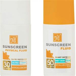 کرم ضد آفتاب مای مدل Hyaluronic Acid حجم 50 میلی لیتر به همراه فلوئید ضد آفتاب مای مدل Hypoallergen حجم 50 میلی لیتر