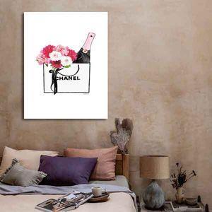 تابلو بوم طرح ساک گل شنل کد ART-3161