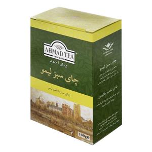 چای سبز لیمو 100 گرمی احمد 