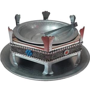 منقل اسپند دودکن مدل شش گوشه نگین کاری عروس -