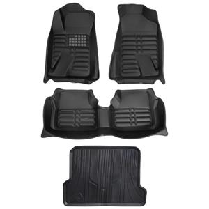 کفپوش پنج بعدی خودرو مدل MXA مناسب برای دنا به همراه کفپوش صندوق خودرو