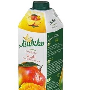 نوشیدنی طبیعی سان استار با طعم انبه 1000 میلی لیتر