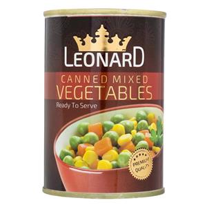 کنسرو سبزیجات 400 گرمی لئونارد 