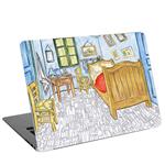 استیکر لپ تاپ طرح Bedroom in Arles 1888 by Vincent van Gogh کد cl-101 مناسب برای لپ تاپ 15.6 اینچ