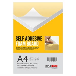 فوم برد آویدفوم مدل SA-A4-5M بسته 5 عددی AvidFoam SA-A4-5M-5 Foam Board