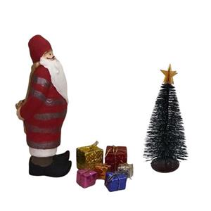 دکوری مدل بابانوئل و درخت کریسمس مجموعه هشت عددی