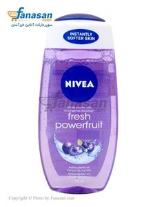 شاور ژل فرش فورتی زنانه 250 میلی‌لیتری نیوآ Nivea Powerfruit Fresh Shower Gel 250ml