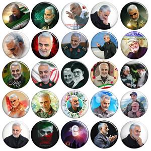 پیکسل طرح سردار حاج قاسم سلیمانی کد ۳۱۳ مجموعه 25 عددی