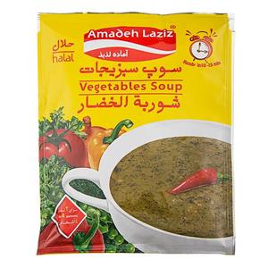 سوپ سبزیجات 65 گرمی اماده‌لذیذ 